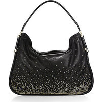 Jimmy Choo Zoe Studded Leather & Snakeskin Hobo Bag photo