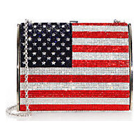 Judith Leiber American Flag Archive Austrian Crystal Minaudière photo