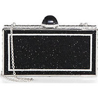 Judith Leiber "Anita" Perfect Rectangle Swarovski-Crystal Clutch photo