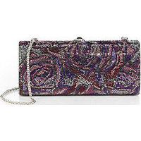 Judith Leiber Crystal-Embellished Large Ombre Convertible Clutch photo