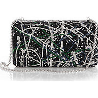 Judith Leiber Swarovski-Crystal Splatter Large Airstream Clutch photo