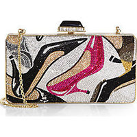 Judith Leiber Swarovski-Crystal Stiletto Clutch photo