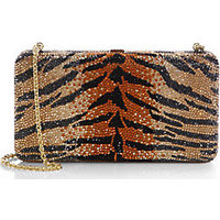 Judith Leiber Tiger-Patterned Large Airstream Minaudière photo