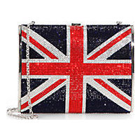 Judith Leiber Union Jack Archive Austrian Crystal Minaudière photo