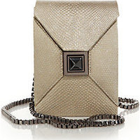 Kara Ross Itty Bitty Prunella Karung Snakeskin Crossbody Bag photo