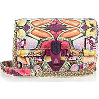 Kara Ross Petra Mini Abstract-Patterned Python Crossbody Bag photo