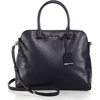 Kate Spade New York Cedar Street Ostrich-Embossed Satchel photo