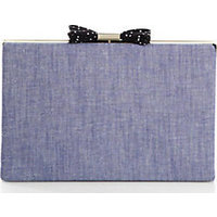 Kate Spade New York Evening Belles Chambray Clutch photo