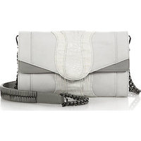 Khirma New York Herzog Crocodile, Lizard & Leather Clutch photo