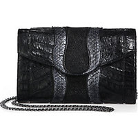 Khirma New York Herzog Crocodile, Python & Stingray Clutch photo