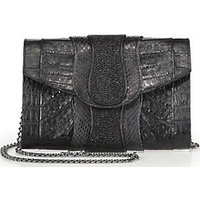 Khirma New York Herzog Crocodile, Python & Stingray Clutch photo