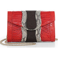 Khirma New York Herzog Crocodile, Python & Stingray Clutch photo