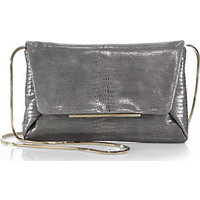 Lanvin Mai Tai Lizard-Embossed Envelope Chain Shoulder Bag photo