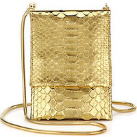 Lanvin Micro Metallic Python Clutch photo