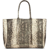 Lanvin Reptile-Embossed Sheepskin Tote photo