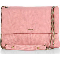 Lanvin Sugar Medium Snake-Embossed Shoulder Bag photo