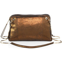 Lanvin SugarSmall Metallic Textured Leather Shoulder Bag photo