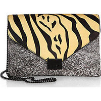 Loeffler Randall Calf Hair Lock Clutch photo