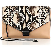 Loeffler Randall Large Calf Hair Lock Clutch photo