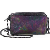 Loeffler Randall Oil Slick Leather Pouch Shoulder Bag photo