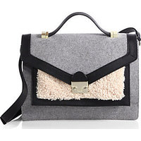 Loeffler Randall Shearling Rider Satchel photo