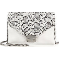 Loeffler Randall Snakeskin & Leather Flap Bag photo