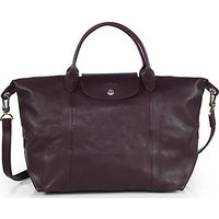 Longchamp Le Pliage Cuir Medium Top Handle Bag photo