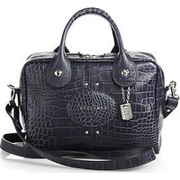 Longchamp Quadri Crocodile-Embossed Calfskin Satchel photo