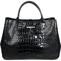 Longchamp Roseau Crocodile-Embossed Shopper Tote photo