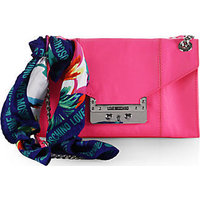 Love Moschino Flap Shoulder Bag with Logo Scarf photo