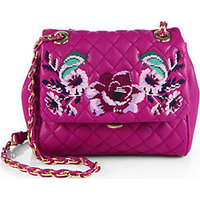 Love Moschino Flower-Embroidered Quilted Shoulder Bag photo