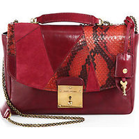 Marc Jacobs Mini Polly Mixed-Media Shoulder Bag photo