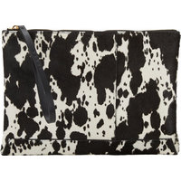 Marni Cow-Pattern Haircalf Clutch photo