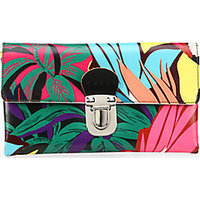 Marni Floral Faux-Leather Clutch photo