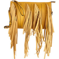 Marni Fringed Biker Clutch photo