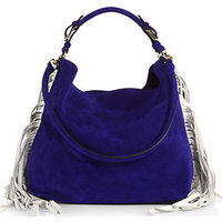 Marni Suede Side-Fringe Hobo Bag photo