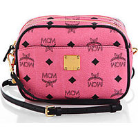 MCM Color Visetos Mini Coated-Canvas Crossbody Bag photo