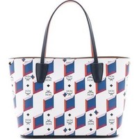 MCM Diamond Printed Small Shopper Tote photo