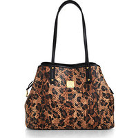 MCM Medium Snake-Embossed Reversible Shopper photo