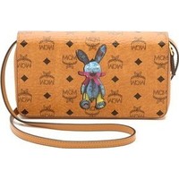 MCM Rabbit Print Cross Body Wallet photo