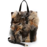 Michael Kors Collection Addington XL Fur Tote photo