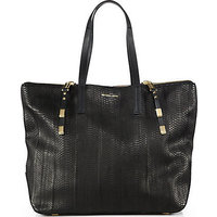 Michael Kors Miranda Snake-Embossed Leather Shopper Tote photo