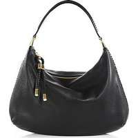 Michael Kors Skorpios Large Braid-Trimmed Hobo Bag photo