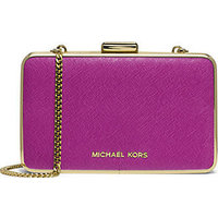 MICHAEL MICHAEL KORS Elsie Saffiano Box Clutch photo