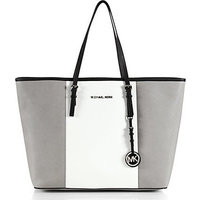 MICHAEL MICHAEL KORS Jet Set Center-Stripe Travel Tote photo