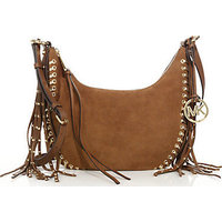 MICHAEL MICHAEL KORS Rhea Fringe Suede Hobo Bag photo