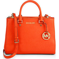 MICHAEL MICHAEL KORS Saffiano Dressy Tote photo