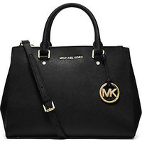 MICHAEL MICHAEL KORS Sutton Medium Saffiano Leather Satchel photo