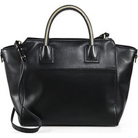 MILLY Logan Large Leather Tote photo