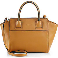 MILLY Logan Small Leather Tote photo